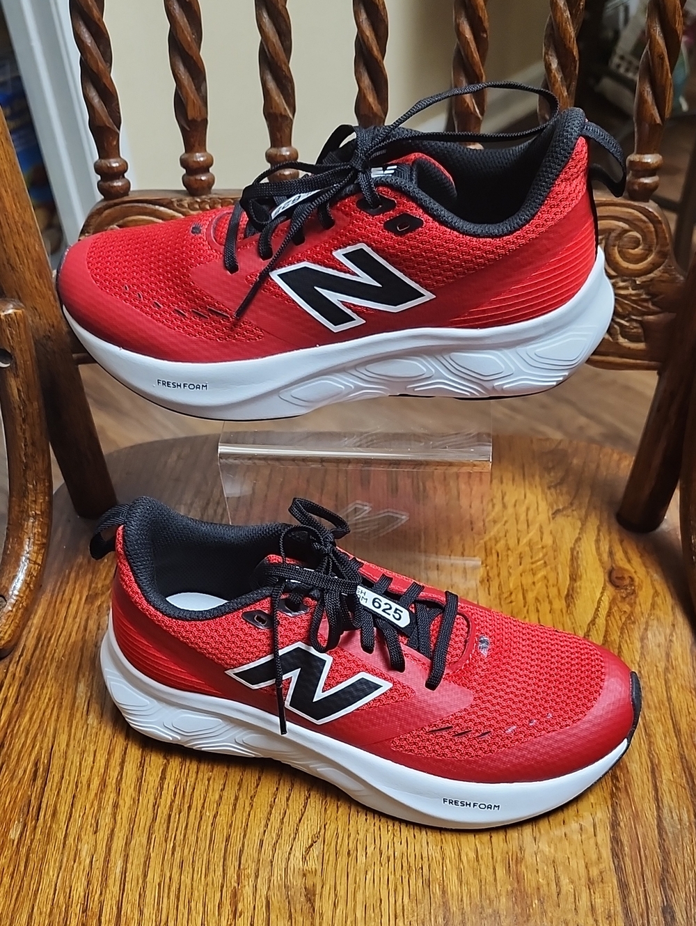New Balance Kids Red and Black Athletic Sneakers